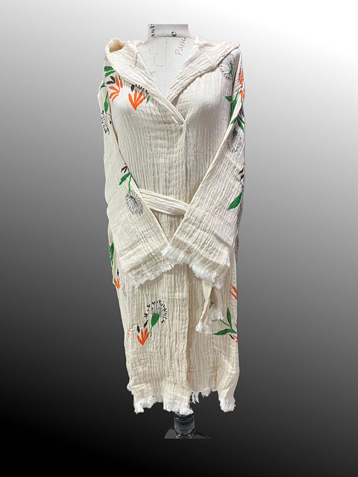 Kadın Müslin Bornoz %100 Pamuk