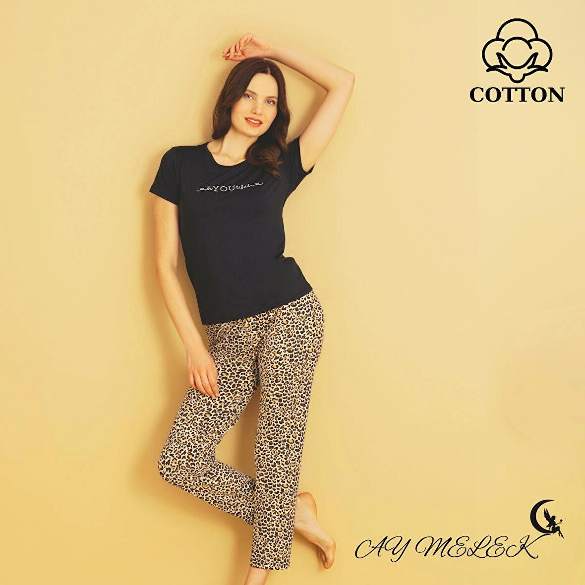 Kadın Pijama Takımı Pamuklu Lüx Pijama Seti
