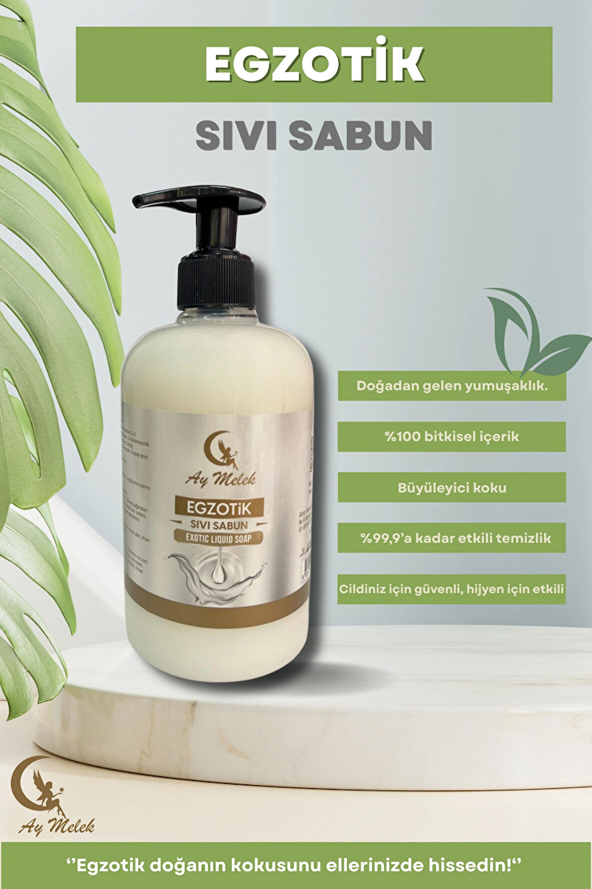 Doğal Sıvı Sabun Egzotik Meyve Kokulu Ferahlatıcı Ve Arındırıcı Etki 500ml