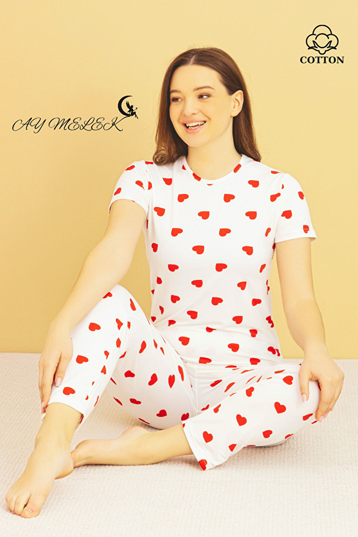 Kadın Pijama Takımı Pamuklu Lüx Pijama Seti