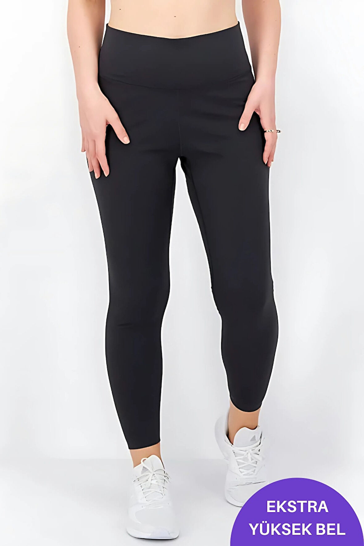 Kadın Tayt Yüksek Bel Toparlayıcı Sıkılaştırıcı İç Göstermeyen Mevsimlik Likralı Tayt