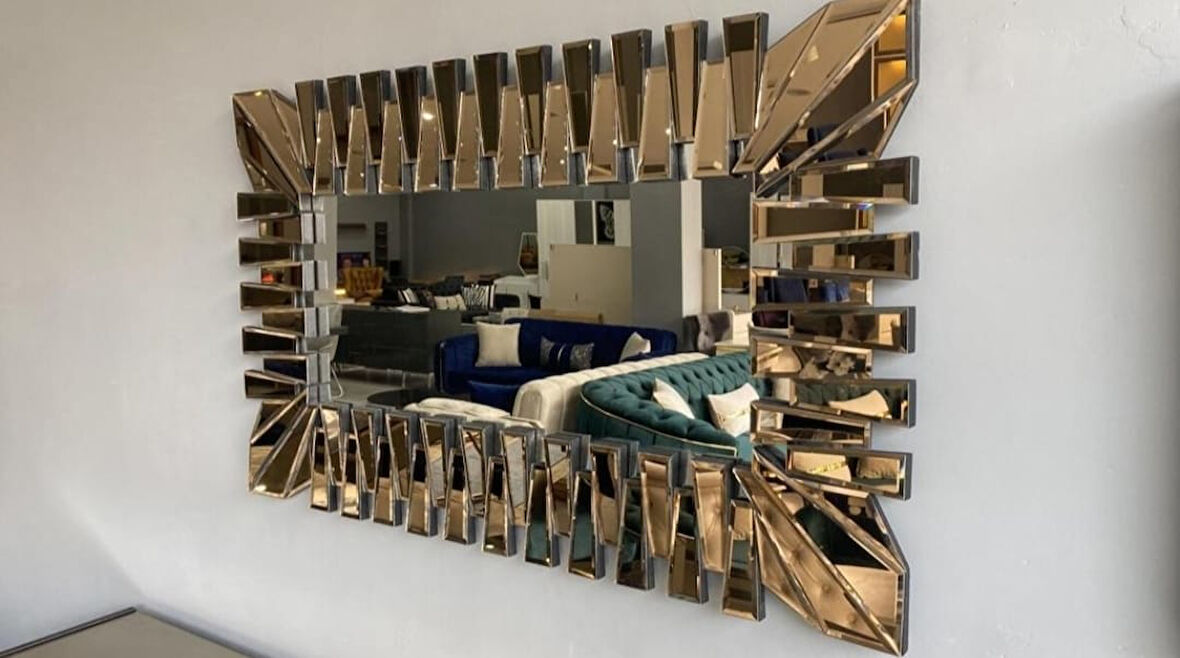 80*140CM YARASA KONSOL AYNA (BRONZ)