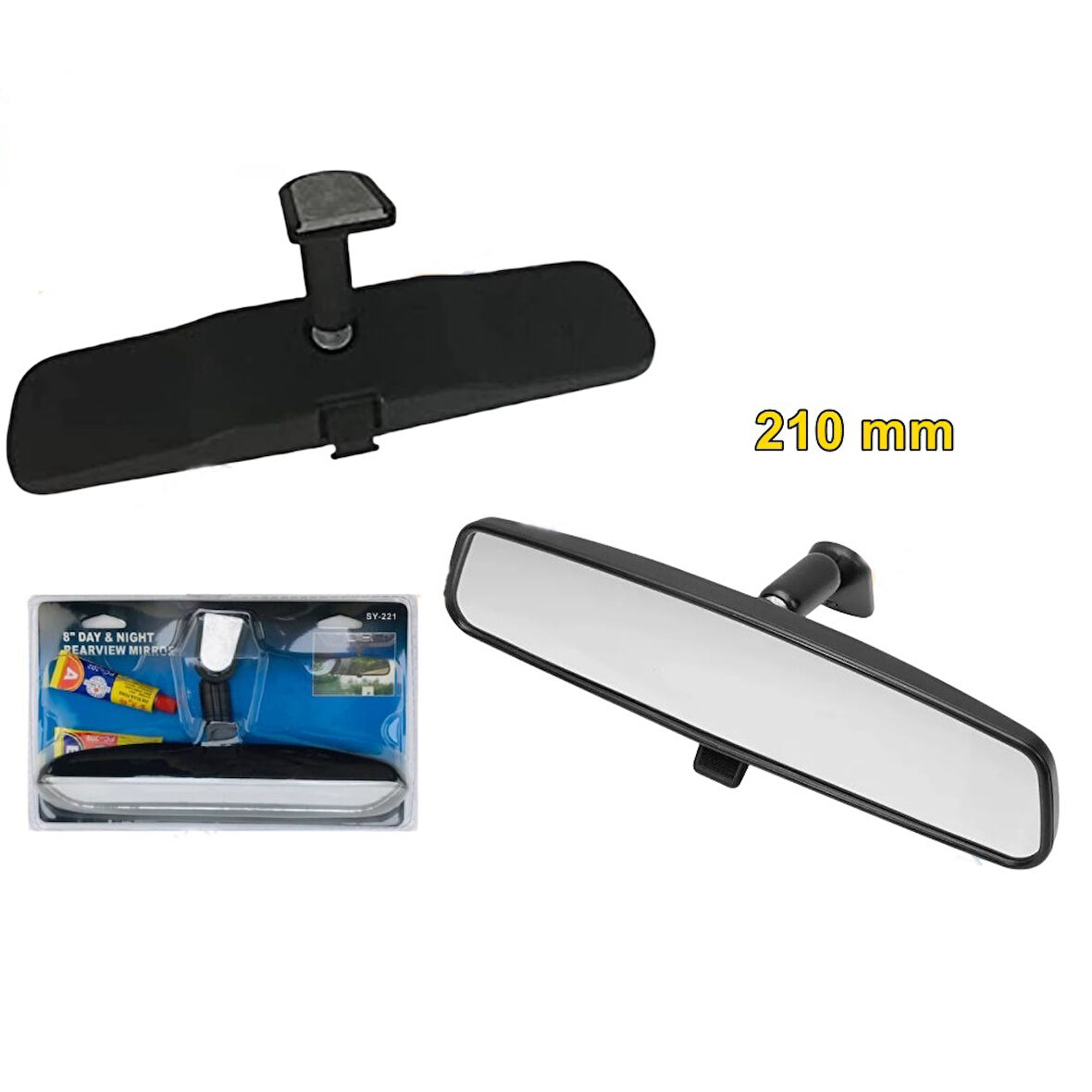 İç Dikiz Aynası Yapışma Ayna 21x5cm SY-221