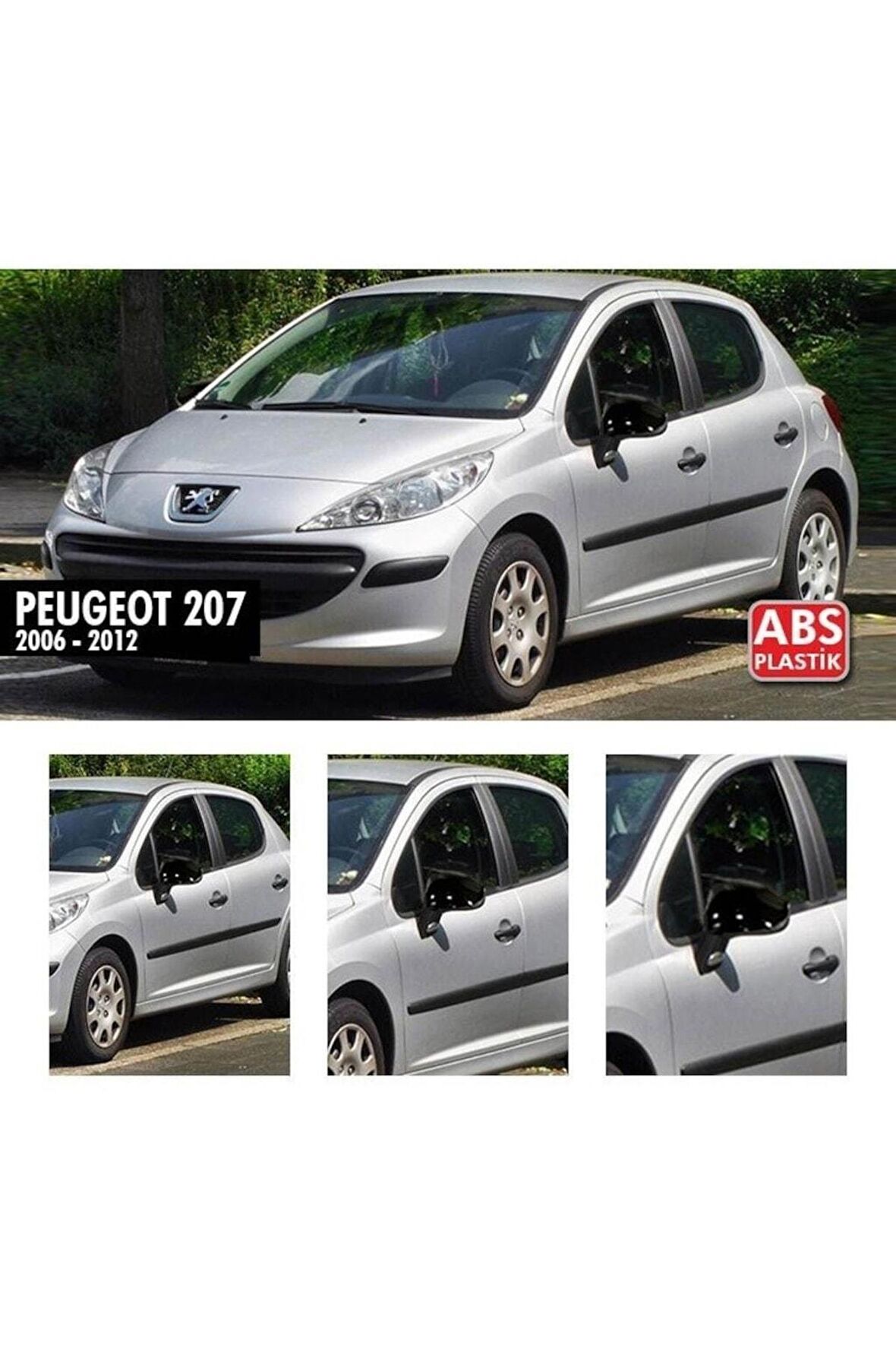 Peugeot 207 Batman Yarasa Ayna Kapağı Piano Black / 2006 - 2012