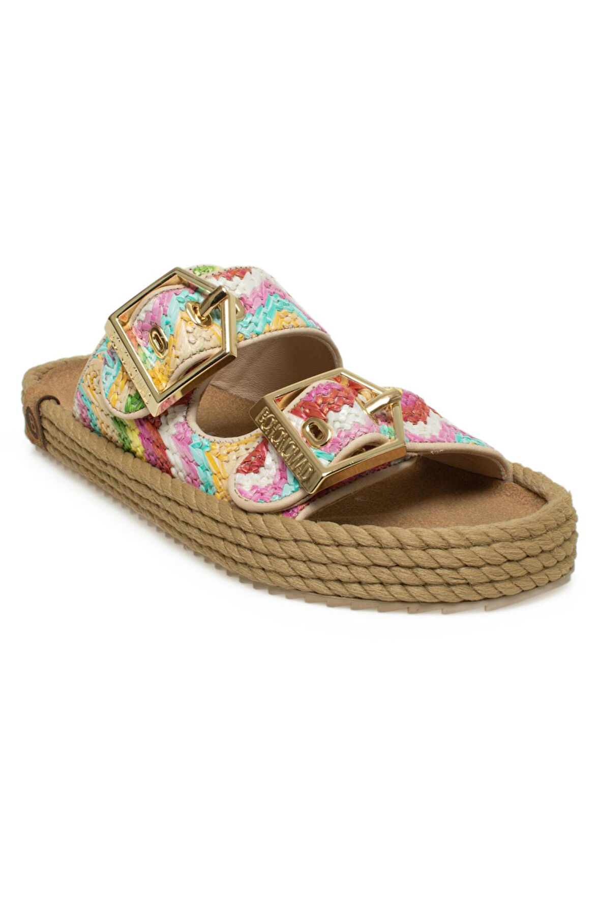 Bohonomad Sydney-Z Hasir Çok Renkli Kadın Terlik