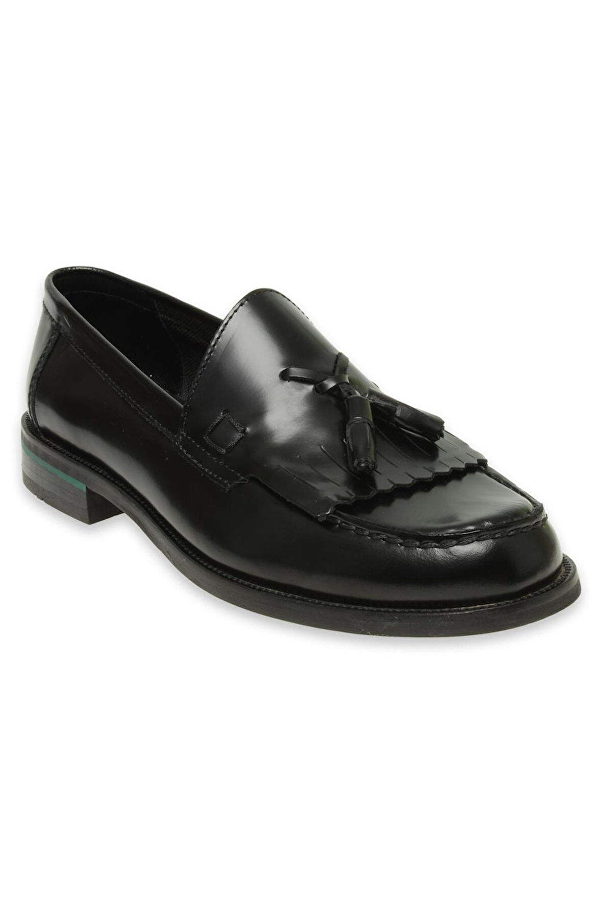 Tetri 1200 Hakiki Deri Loafer Siyah Erkek Ayakkabı