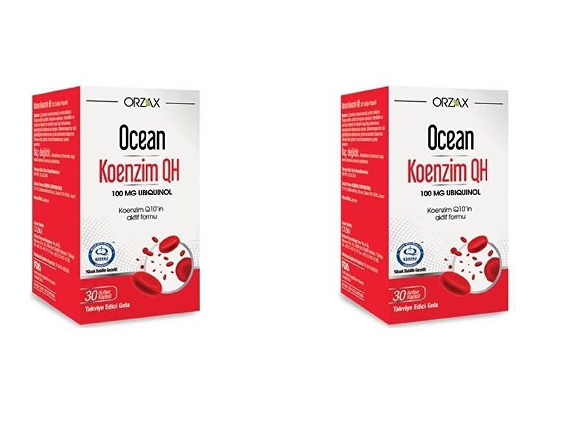 OCEAN KOENZİM QH 100 MG 30 KAPSÜL 2'Lİ PAKET