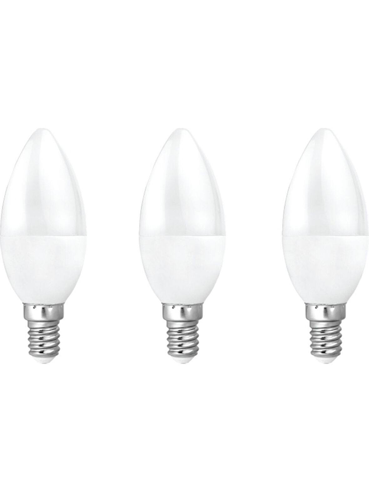 Noas 7W E14 Duy LED Mum Ampul Beyaz Renk 6500 Kelvin 630 Lümen 3 Adet