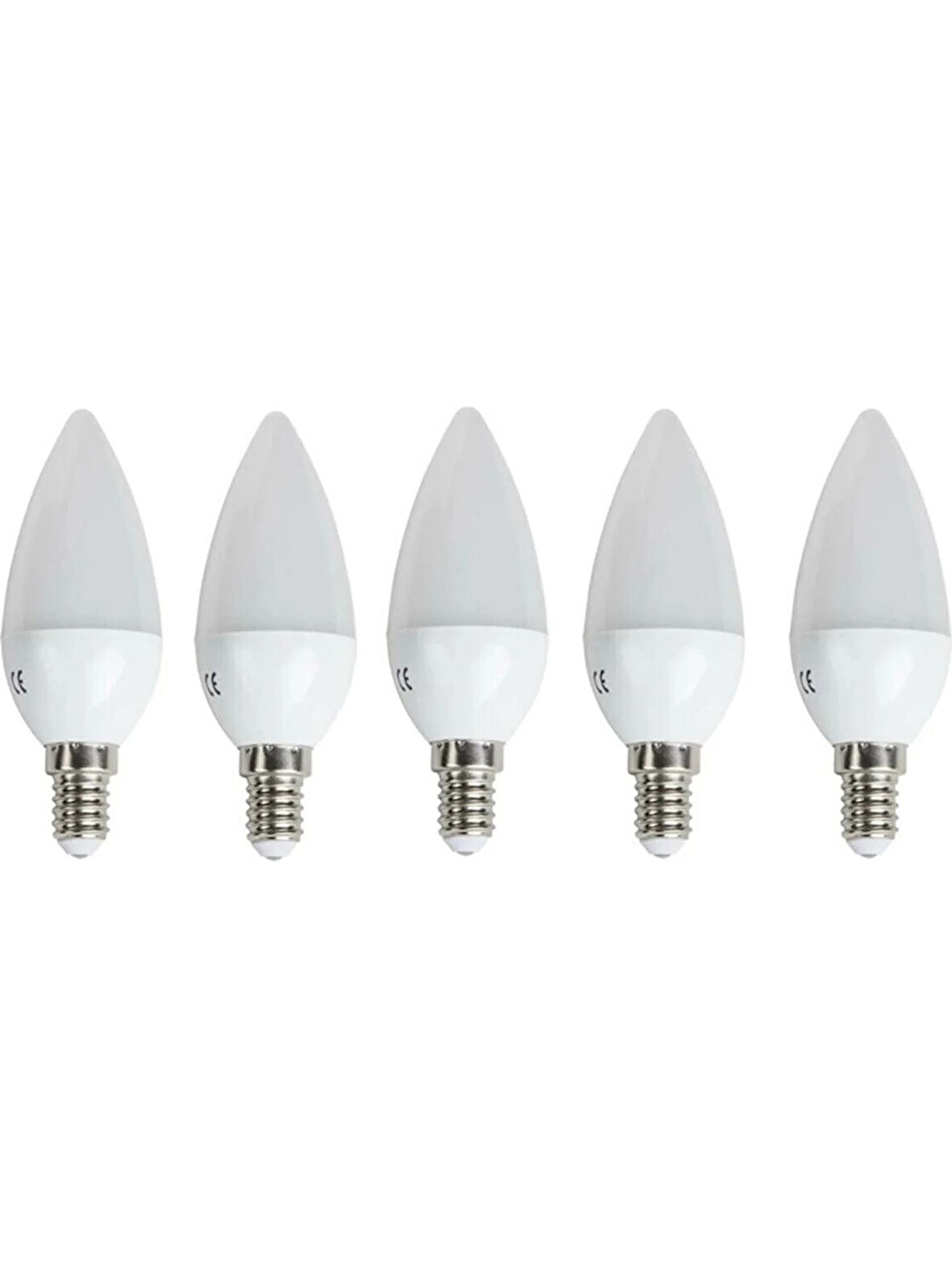 Noas 7W E14 Duy LED Mum Ampul Gün Işığı Renk 3200 Kelvin 630 Lümen 5 Adet