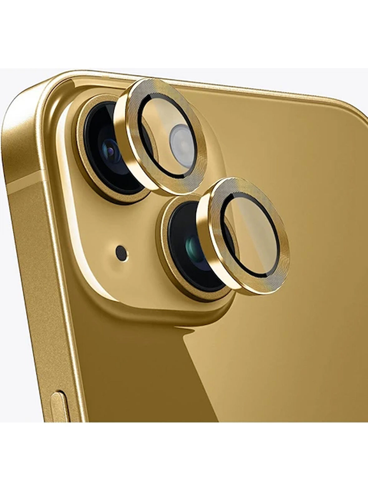 İphone 14 ve 14 Plus Gold Uyumlu Kamera Lens Koruyucu Cam