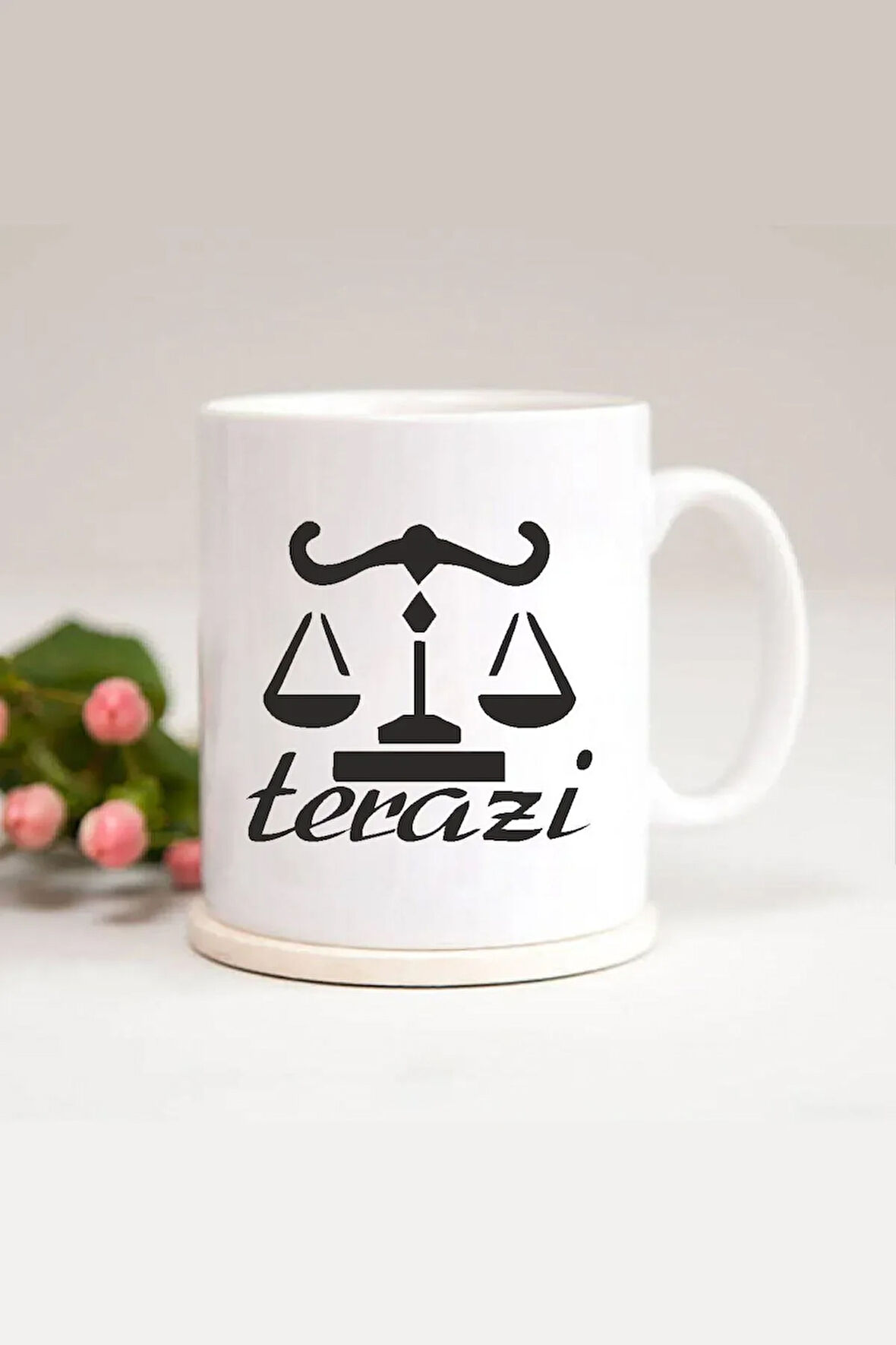 Terazi Burcu Baskılı Kupa Bardak