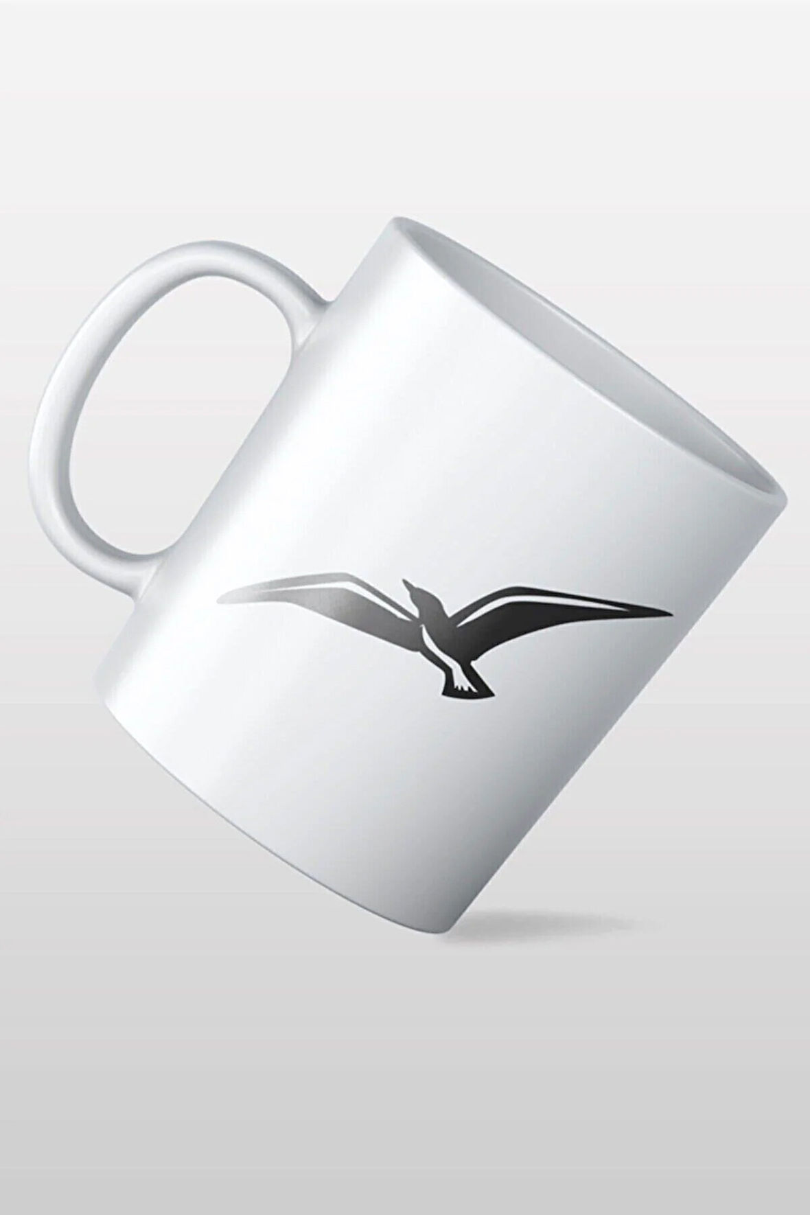 Martı Desenli Özel Tasarım Kupa Bardak