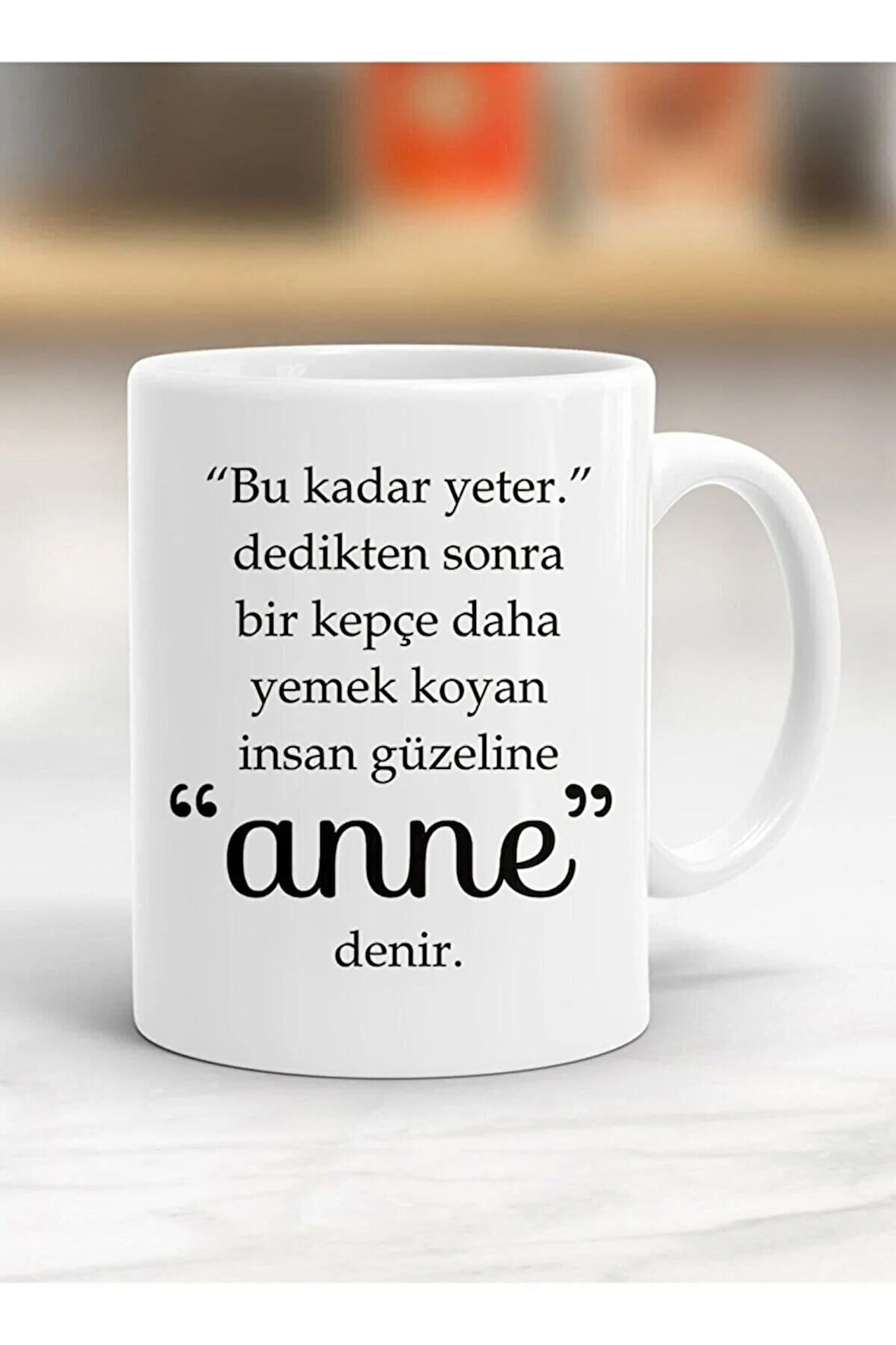 Insan Güzeline Anne Denir Baskılı Kupa Bardak - Resimli Kupa Bardak - Hediyelik Bardak