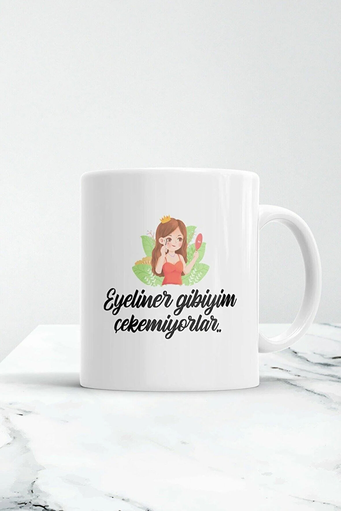 Eyeliner Gibiyim Çekemiyorlar Kupa Bardak