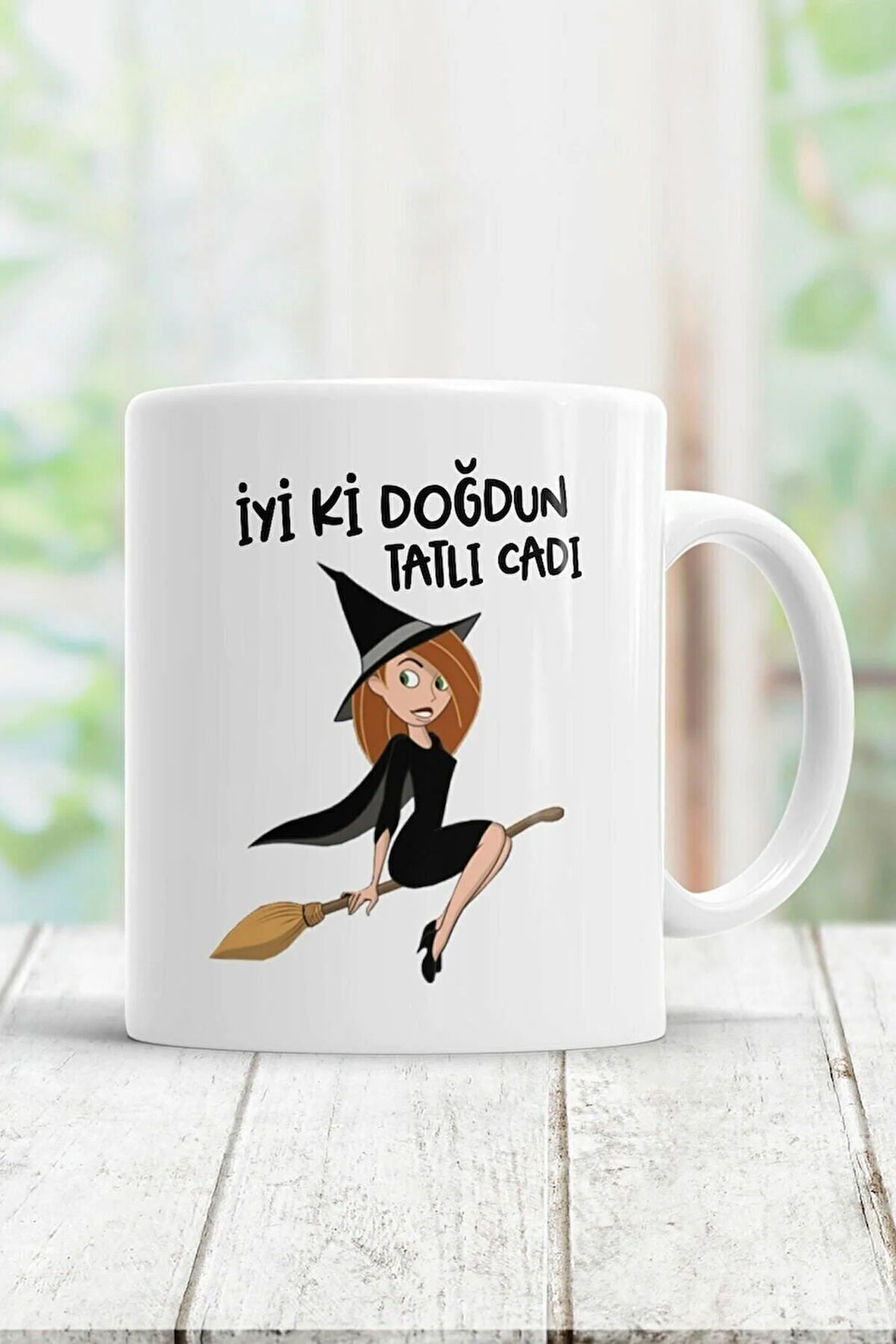 Iyi Ki Doğdun Tatlı Cadı Kupa Bardak