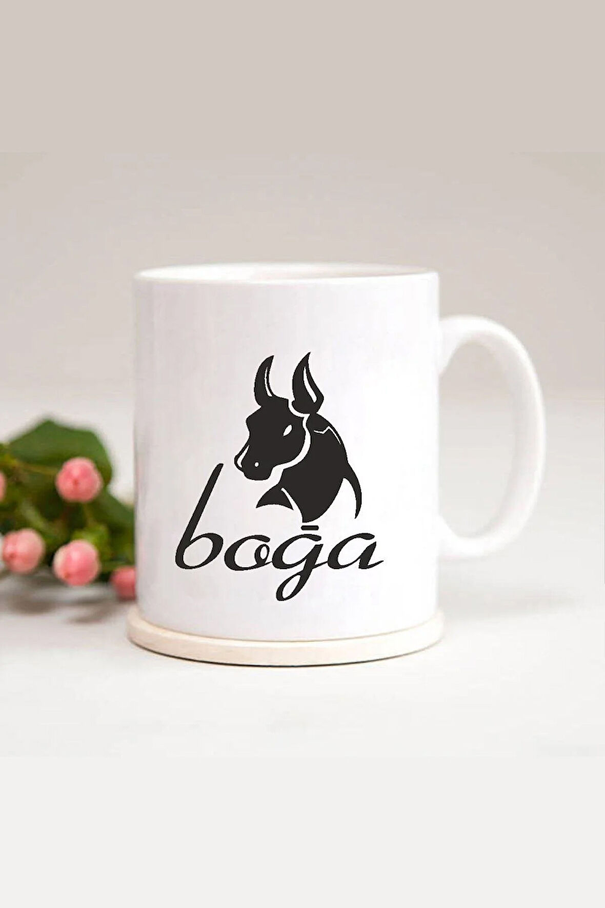 Boğa Burcu Baskılı Kupa Bardak