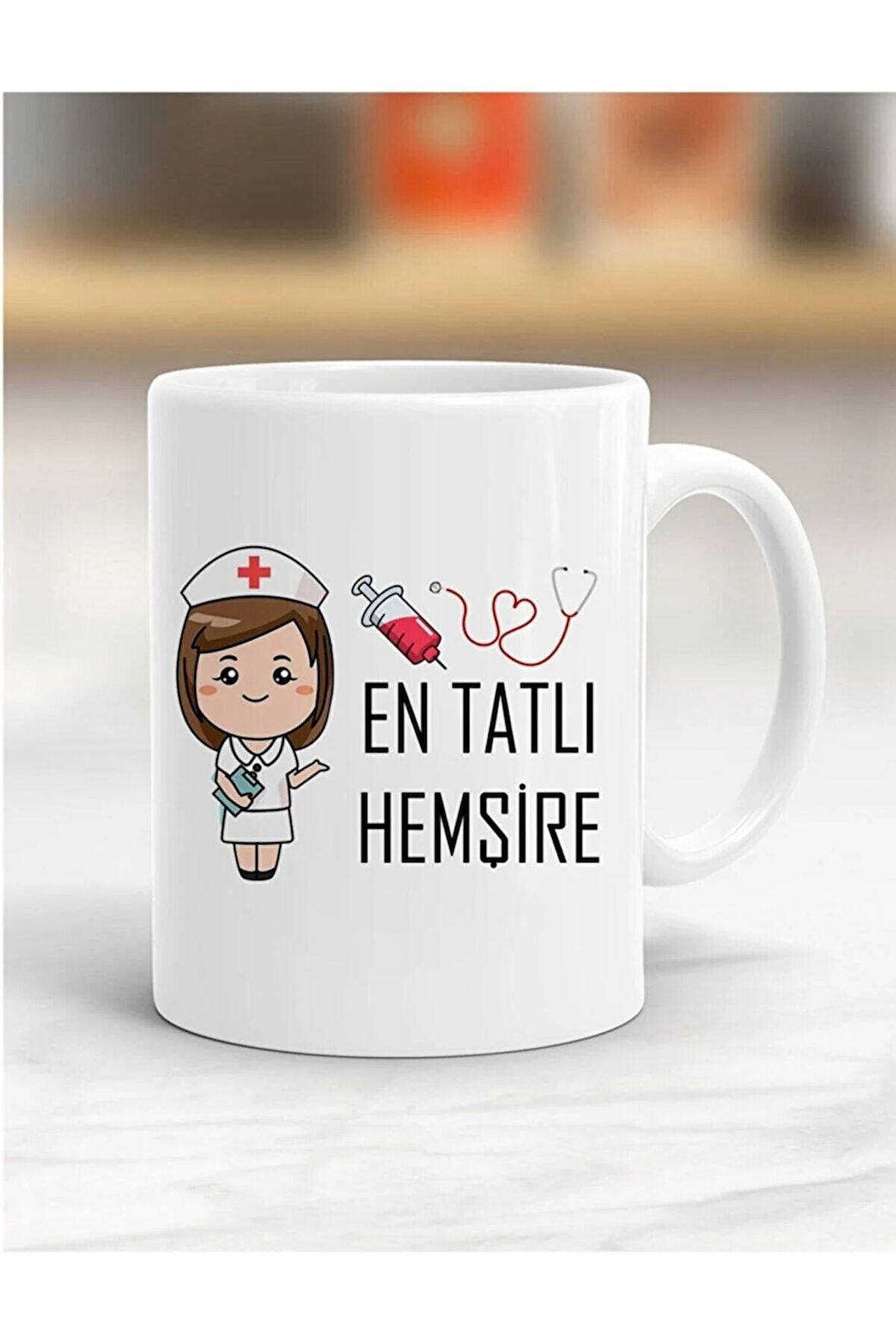 En Tatlı Hemşire Yazılı Kupa Bardak