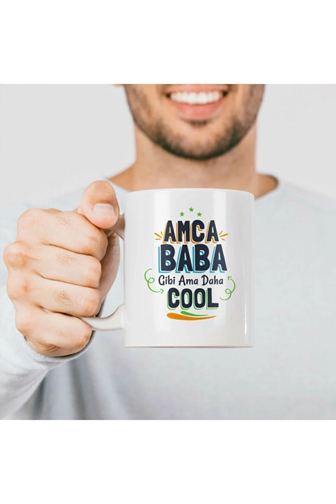 Amcalara Hediye Esprili Tasarımlı Kupa Bardak -baskılı