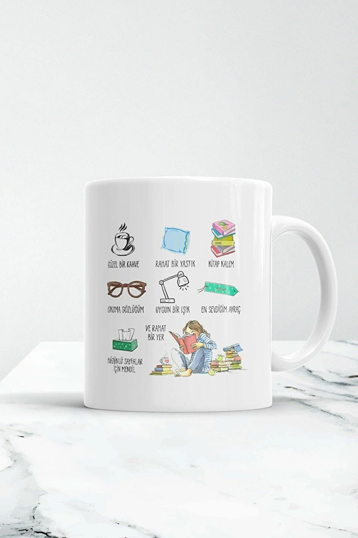 Kitap Sever Kupa Bardak