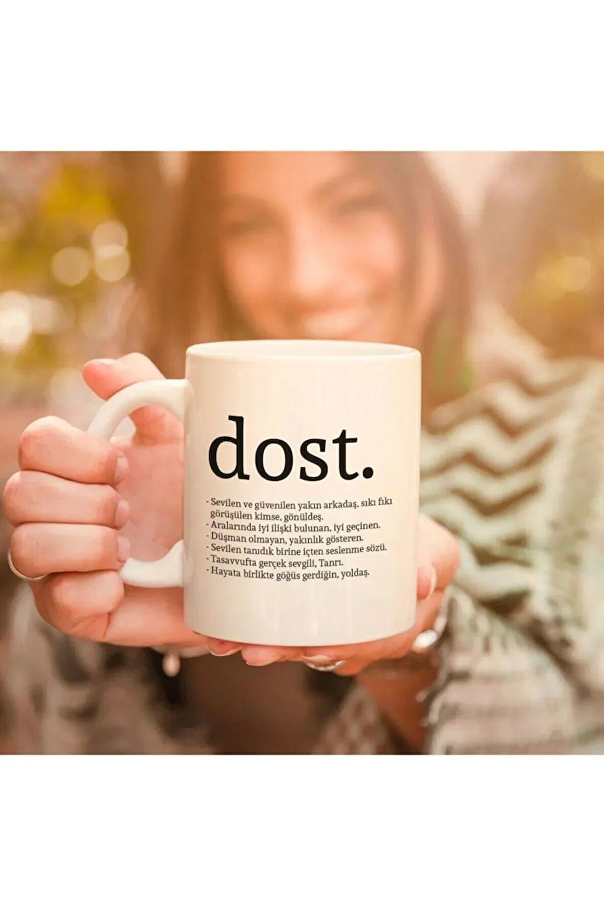 Sıkı Dostlara Hediyelik Kelime Anlamlı Kupa