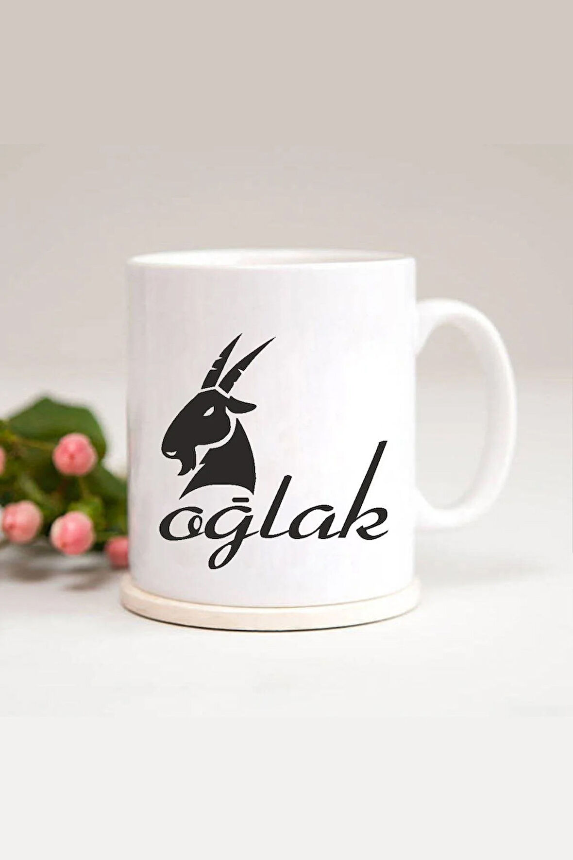 Oğlak Burcu Baskılı Kupa Bardak