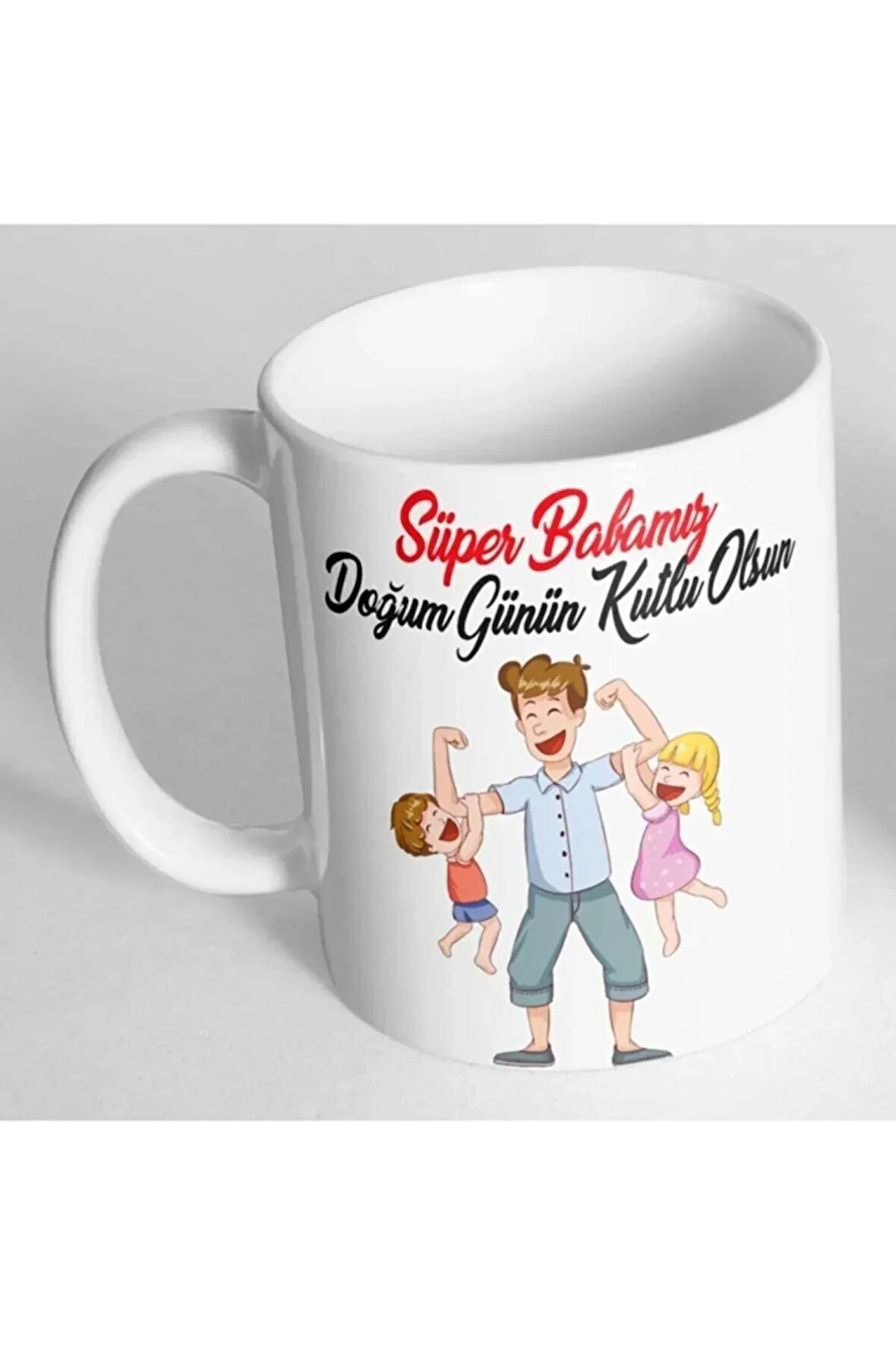 Süper Babamız Doğum Günün Kutlu Olsun Baskılı Kupa Bardak Bdhkp139
