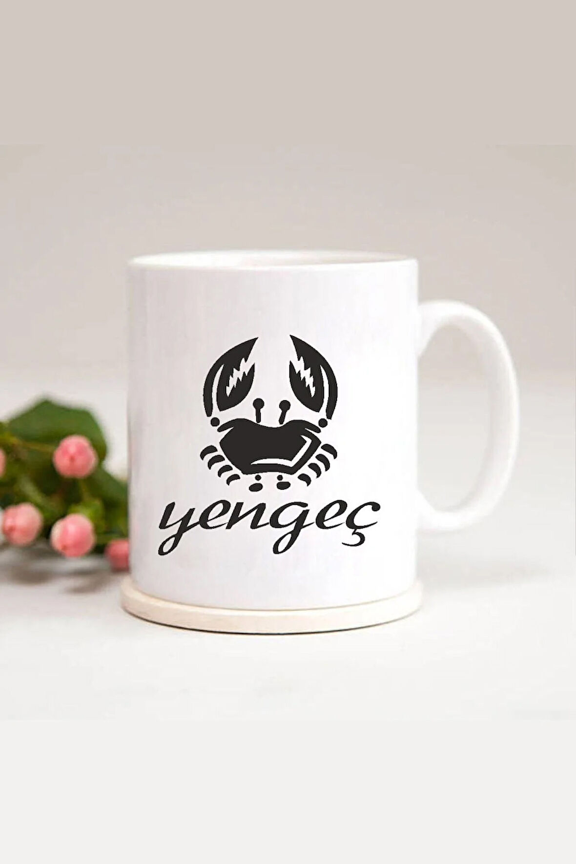 Yengeç Burcu Baskılı Kupa Bardak