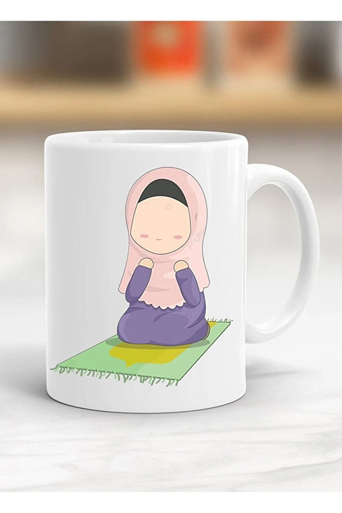 Namaz Kılan Kız Baskılı Kupa Bardak