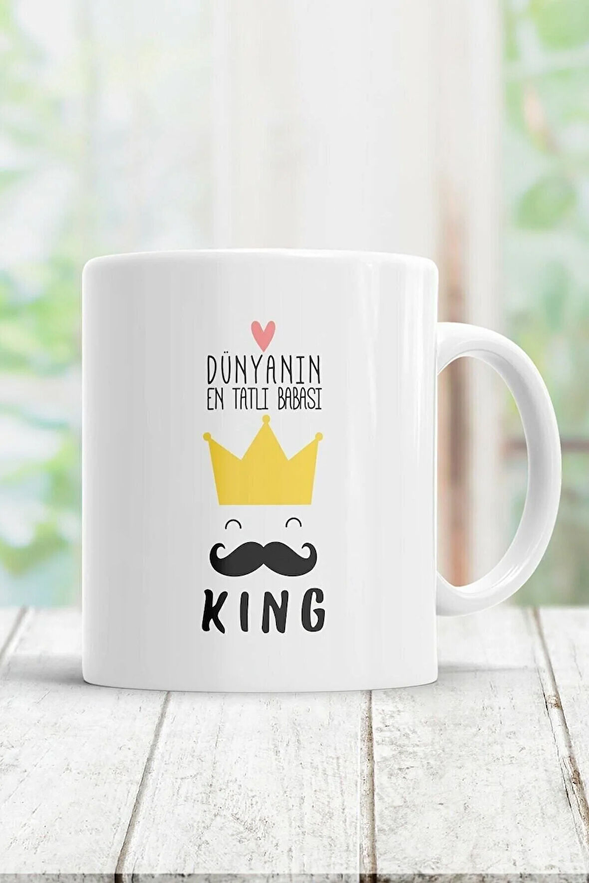 Beyaz Dünyanın En Tatlı Babası Kupa Bardak