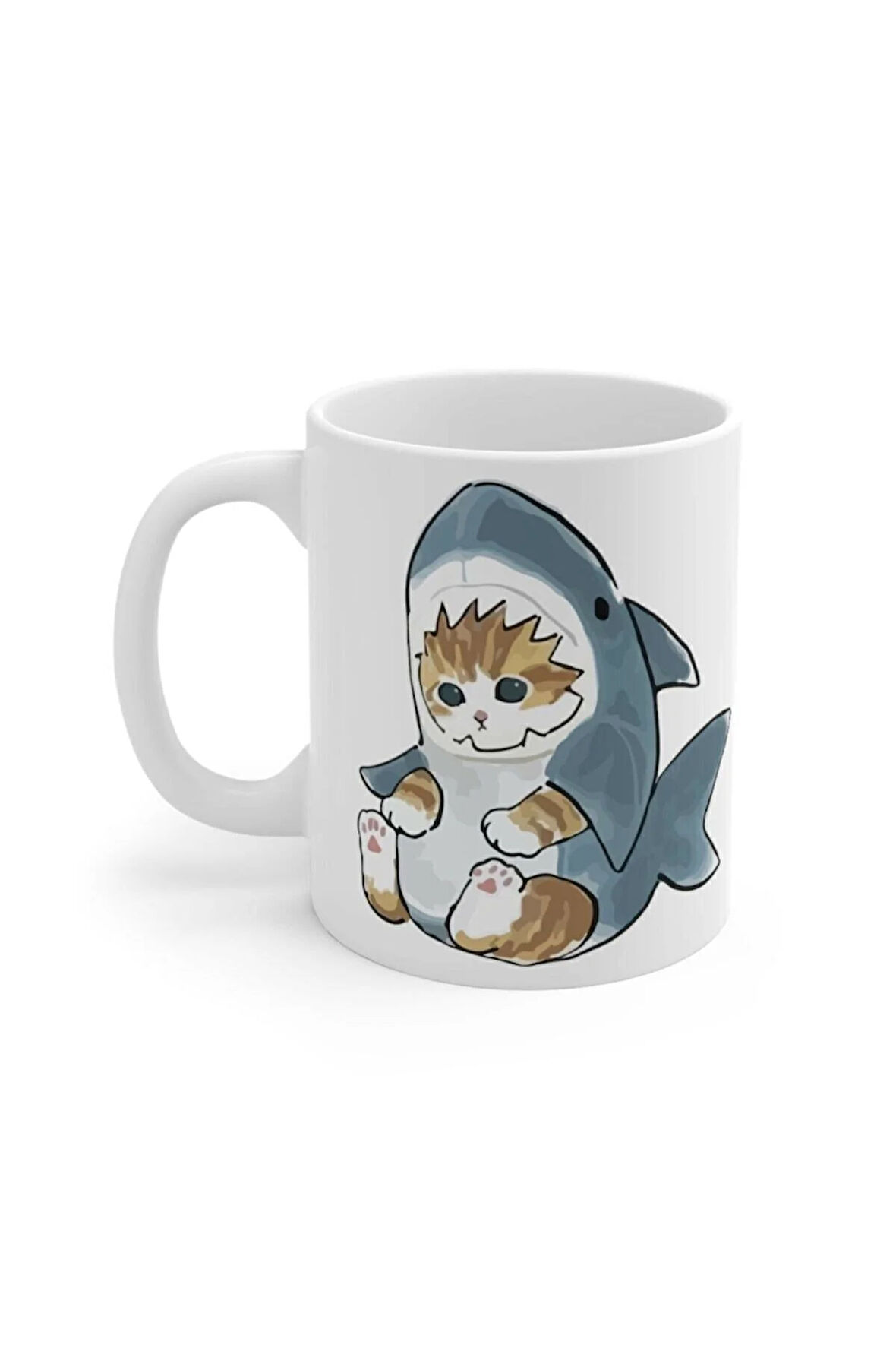 Köpekbalığı Baskılı Kupa Bardak