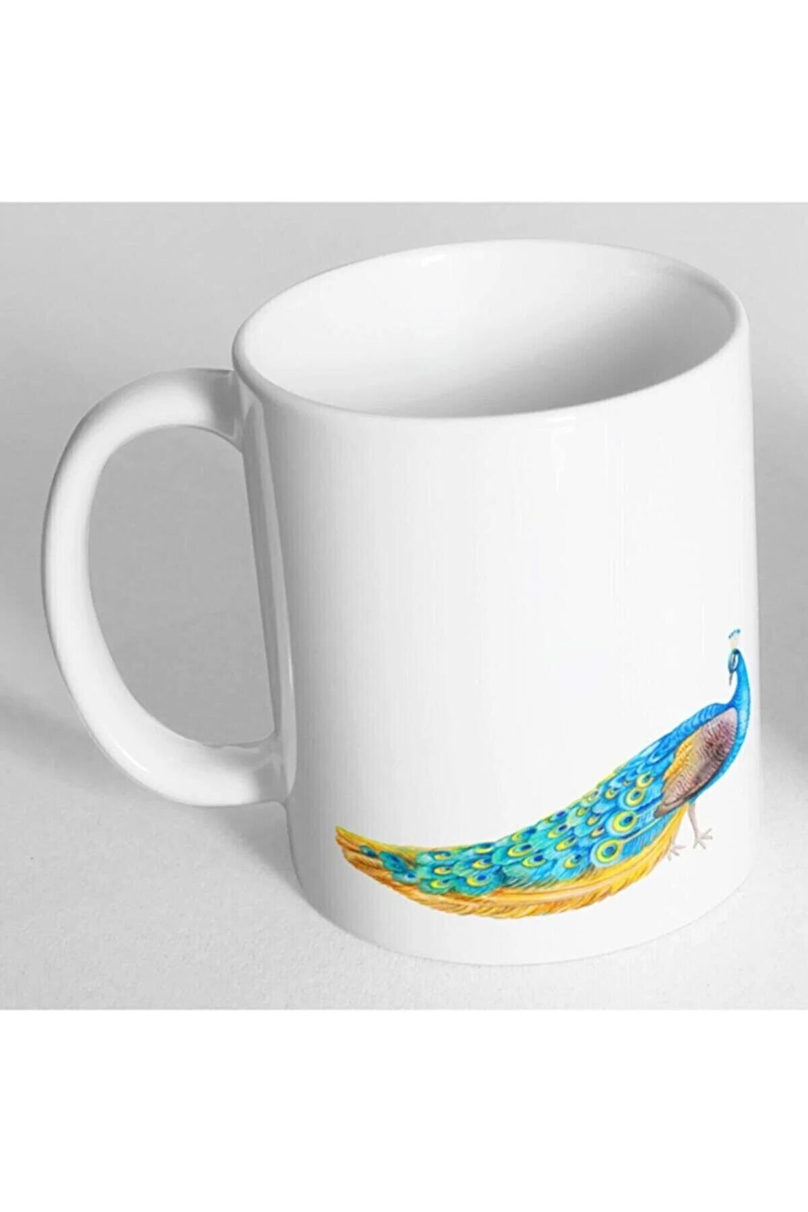 Tavus Kuşu Resim Baskılı Kupa Bardak