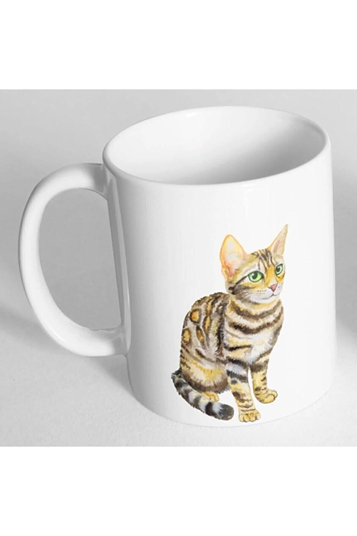 Kedi Tasarım Baskılı Kupa Bardak