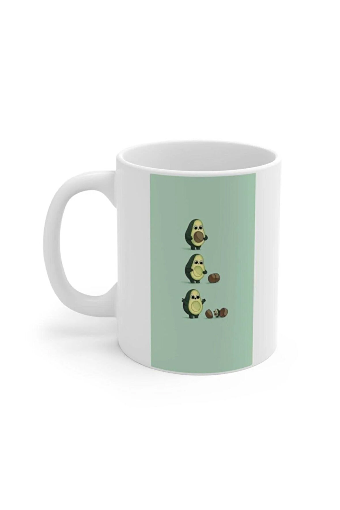 Avokado Baskılı Kupa Bardak