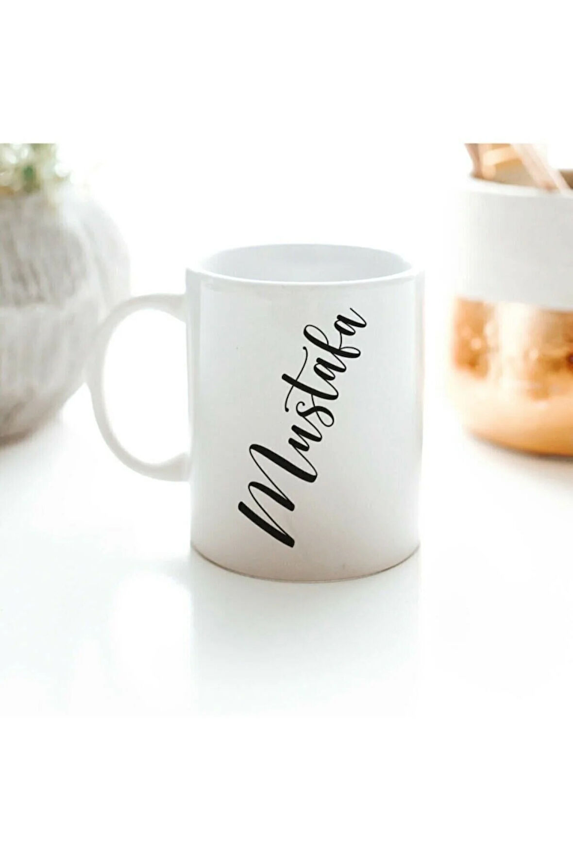 Murat Ismine Özel Porselen Kupa Bardak -baskılı Kupa Bardak