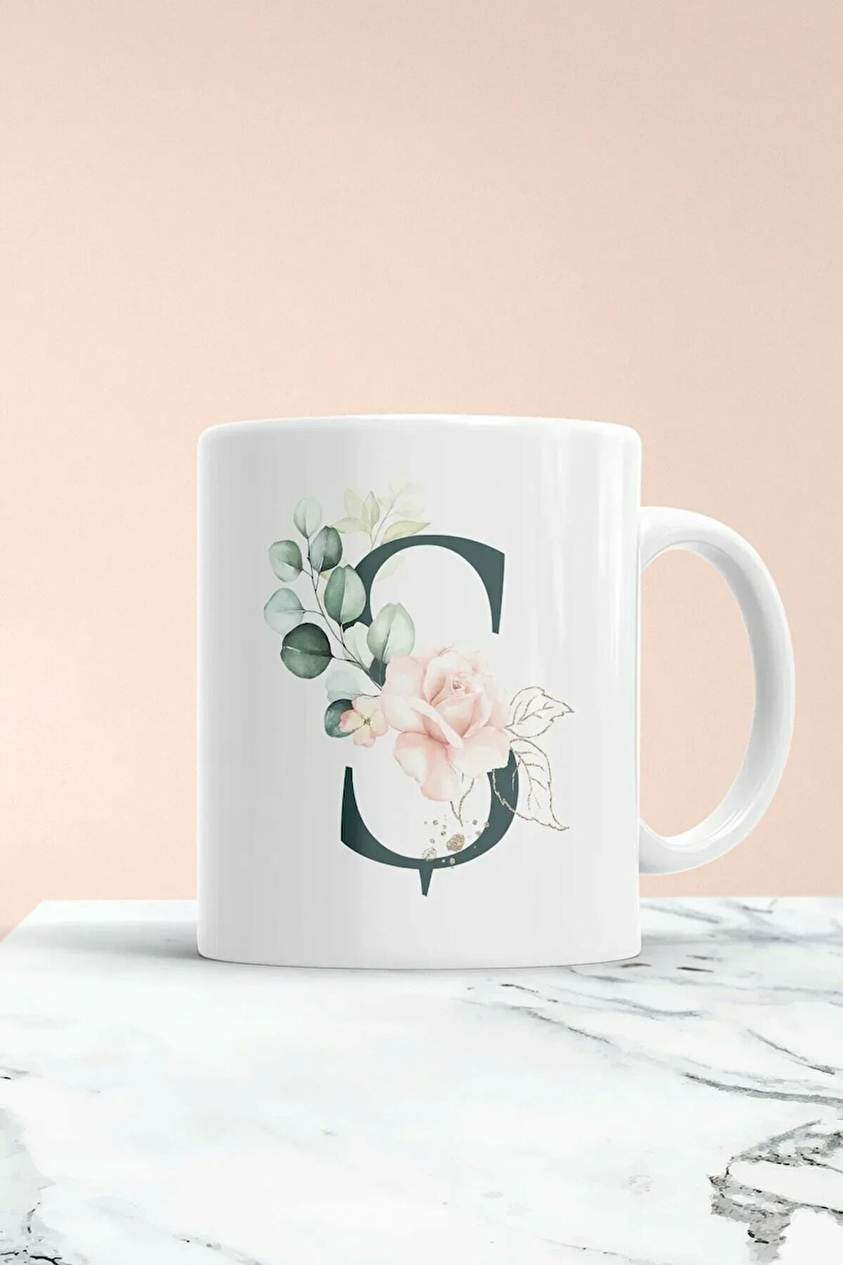 Ş Harf Baskılı Kupa Bardak