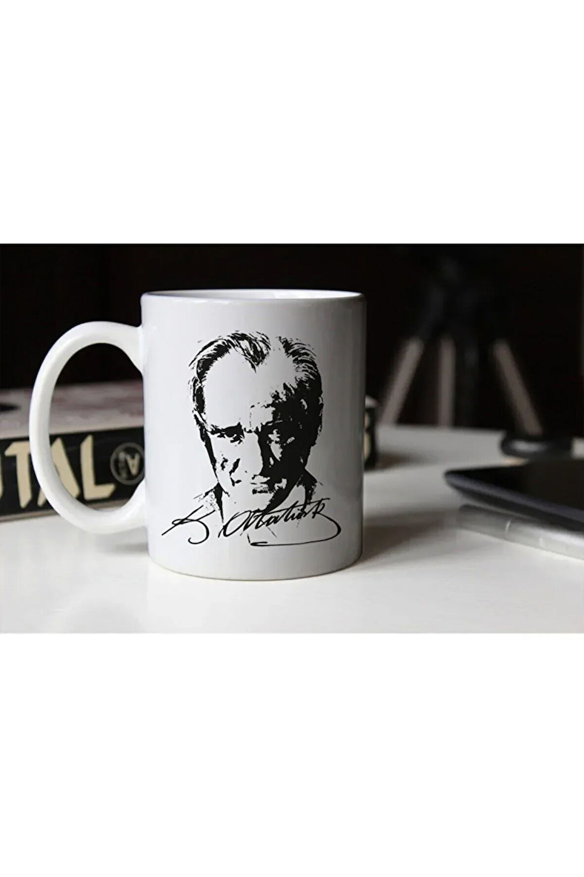 Beyaz Atatürk Temalı Kupa 03 Tfc-04
