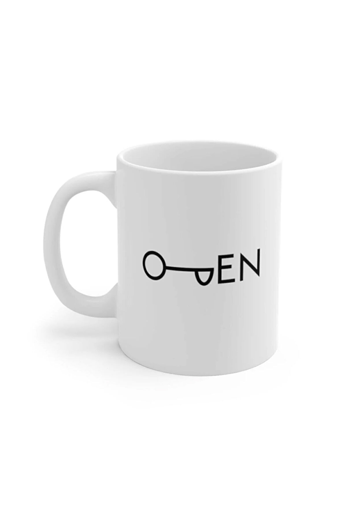 Open Baskılı Kupa Bardak