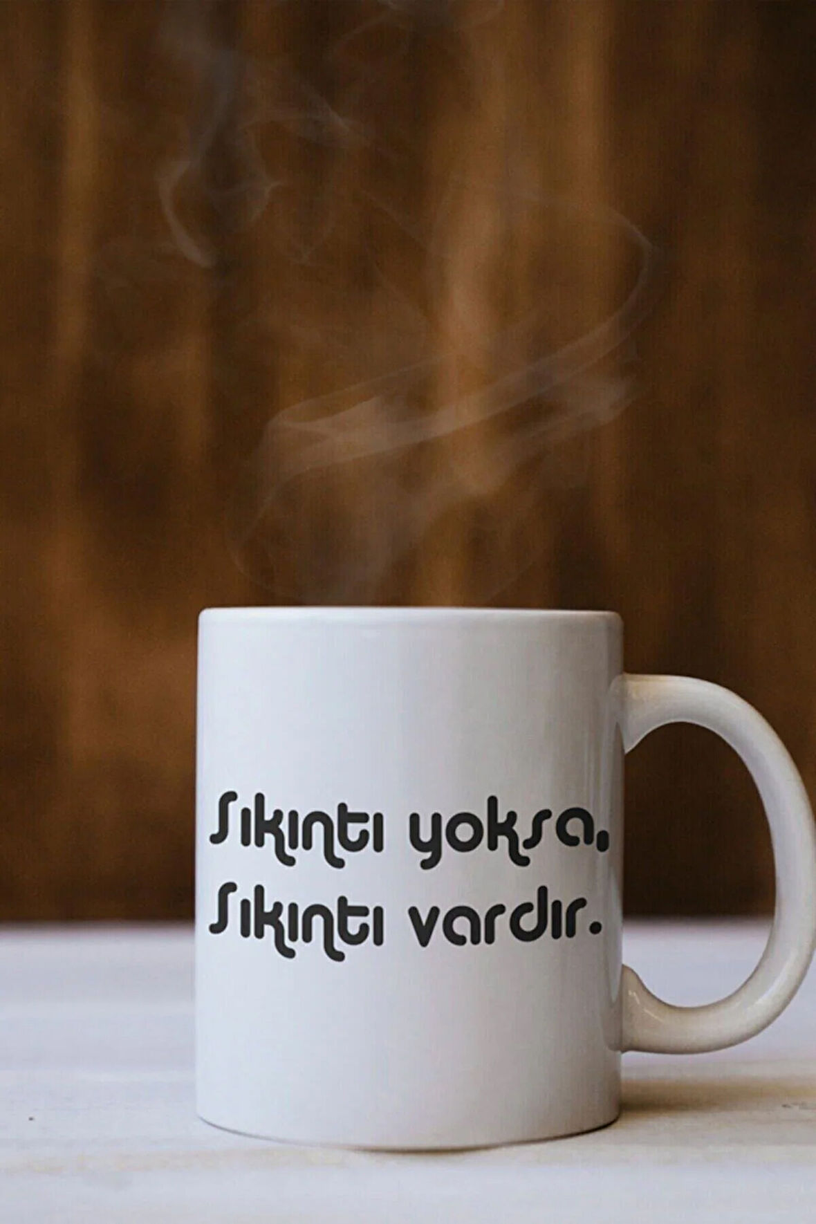 Sıkıntı Yazılı Özel Tasarım Kupa Bardak