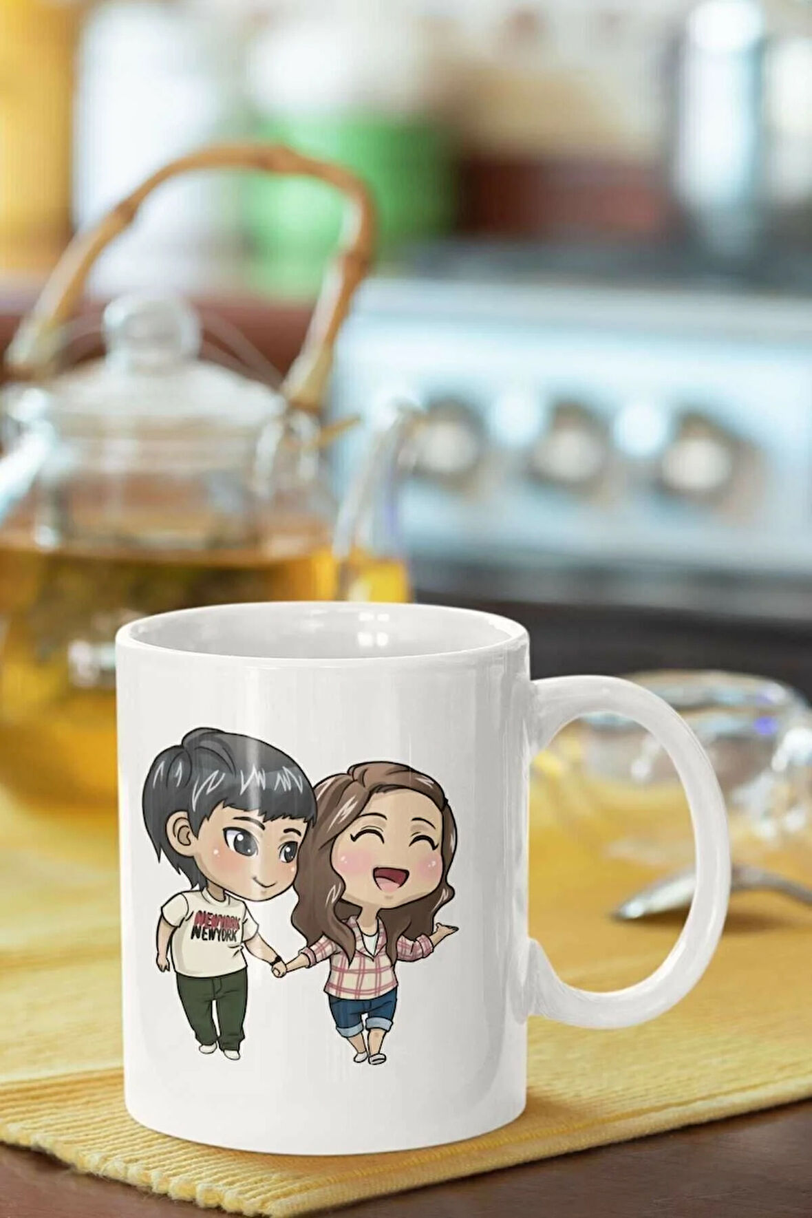 Sevgililer Gününe Özel Baskılı Porselen Kupa