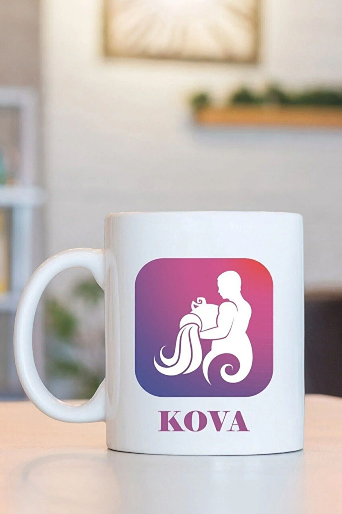 Kova Burcu Kupa Bardak - Baskılı Bardak Hediyelik Bardak Burçlar