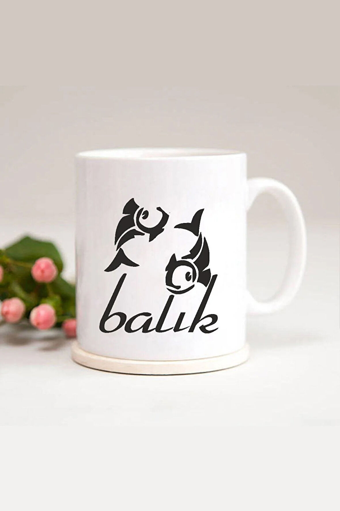 Balık Burcu Baskılı Kupa Bardak