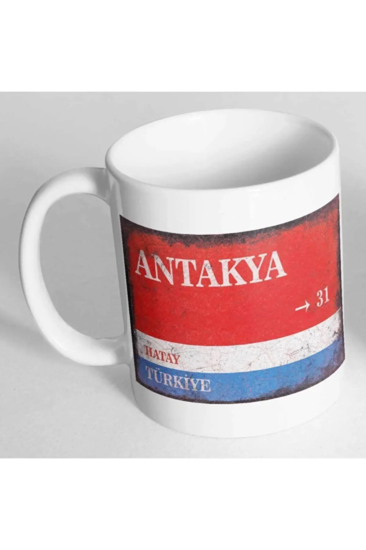 Hatay Antakya Sokak Tabelası Baskılı Kupa Bardak