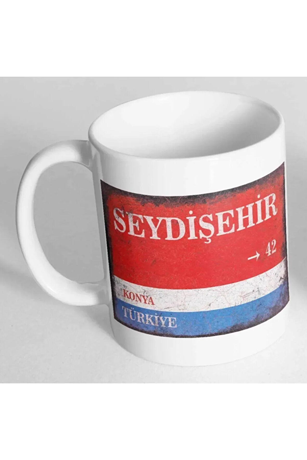 Konya Seydişehir Sokak Tabelası Baskılı Kupa Bardak