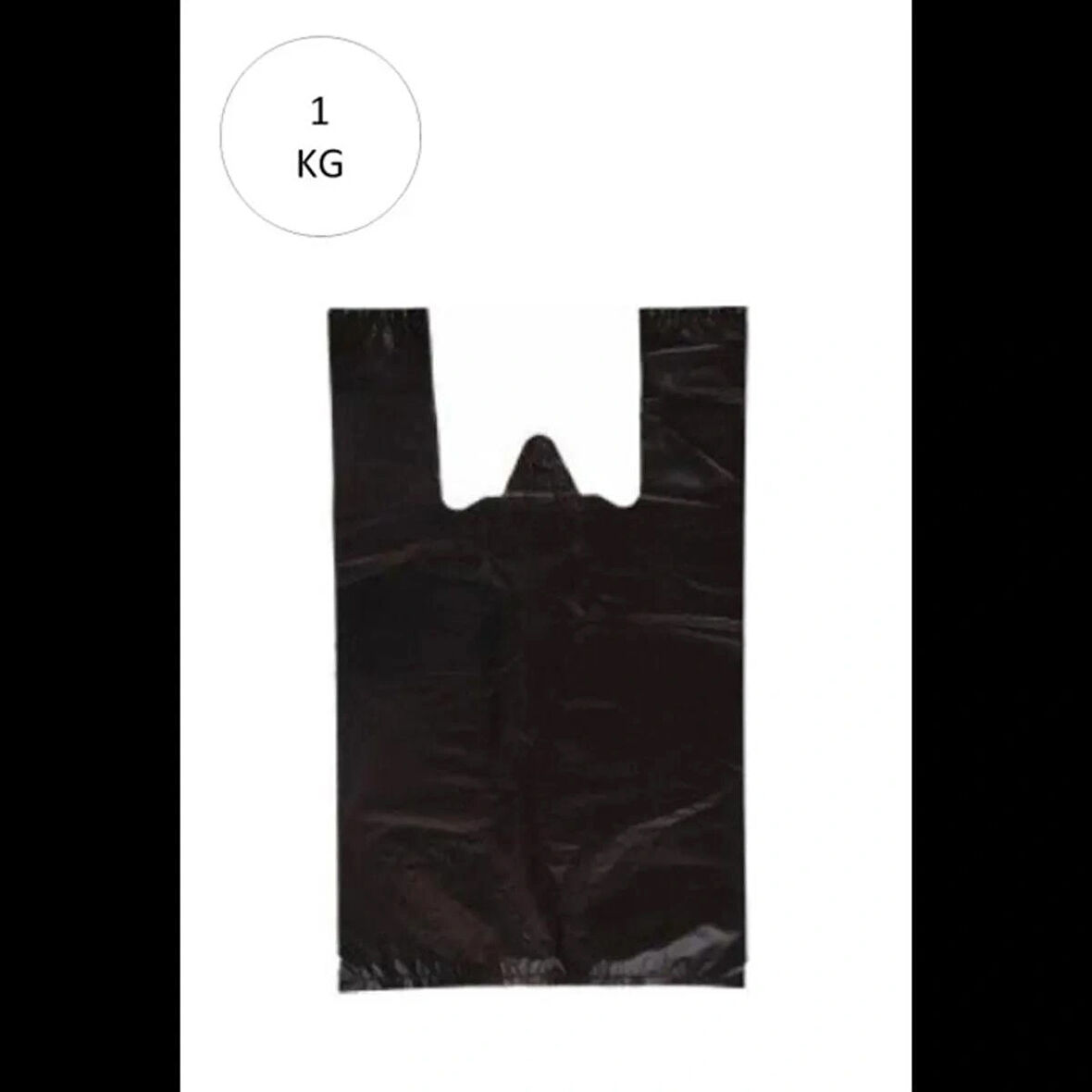 1 Kg A Kalite Siyah Atlet Market Poşeti, Bücür Boy, 23x36cm, Ort 90 Adet, Dayanıklı ve Ekonomik
