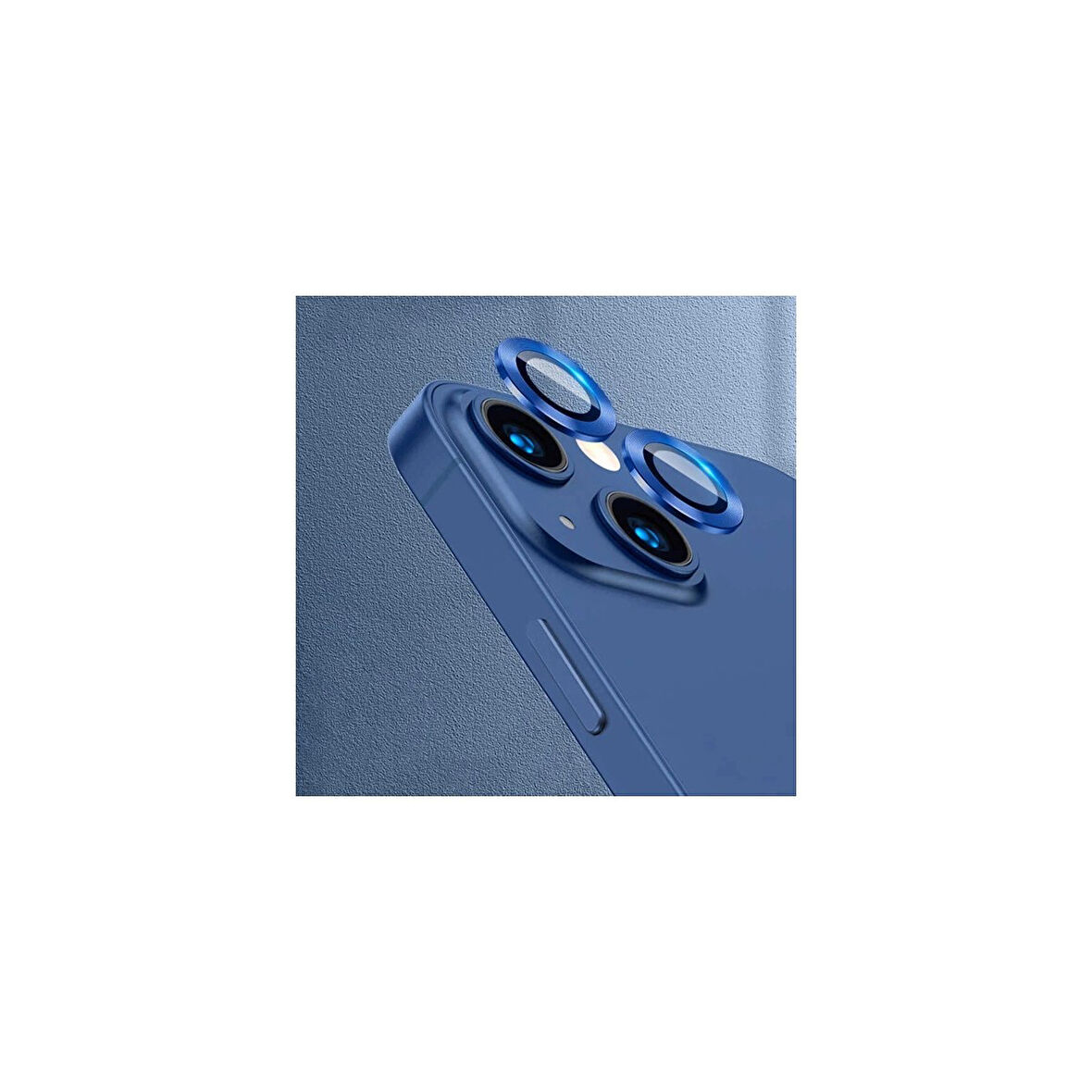 Adaman iPhone 12 Mini Uyumlu Kamera Mercek Lens Için Koruyucu - LACİVERT