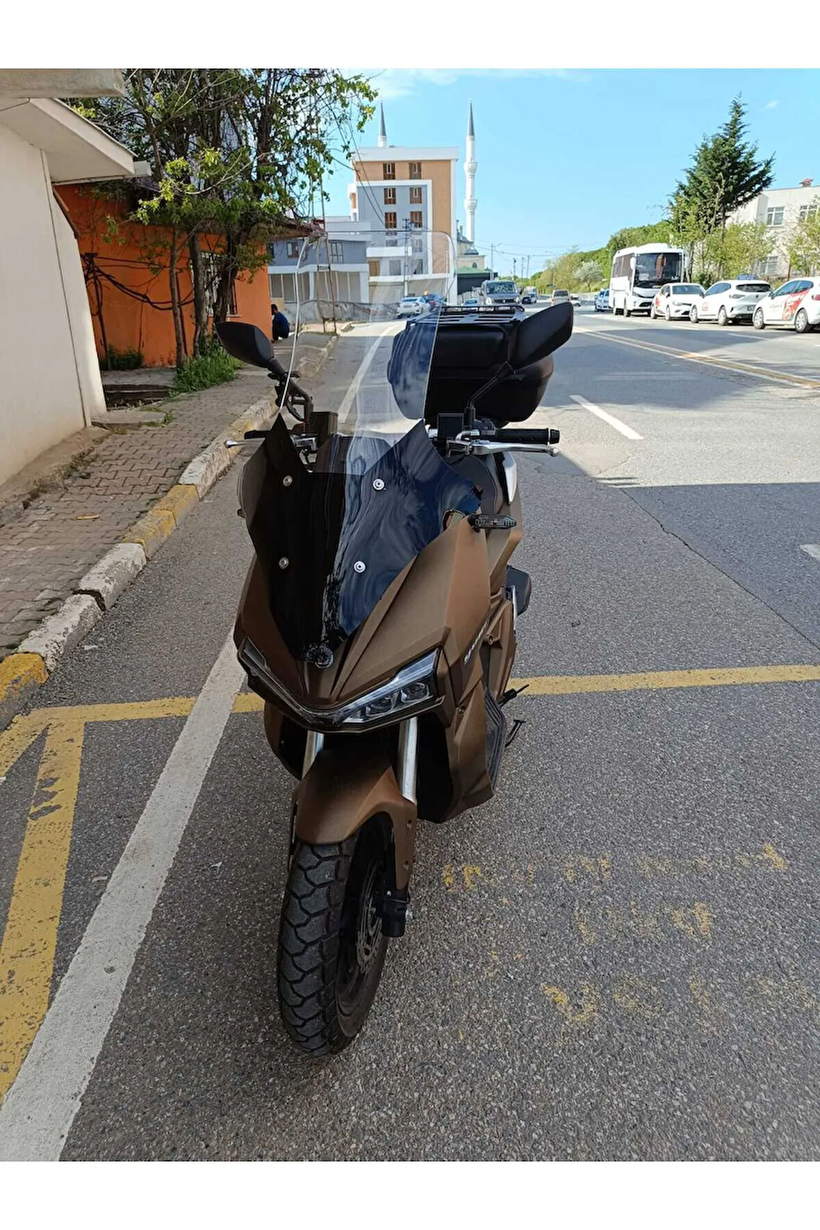 Yuki Adventure 150 Siperlik Ön Cam 2021 2024 Model 78cm şeffaf Renkli 4mm UZUN CAM