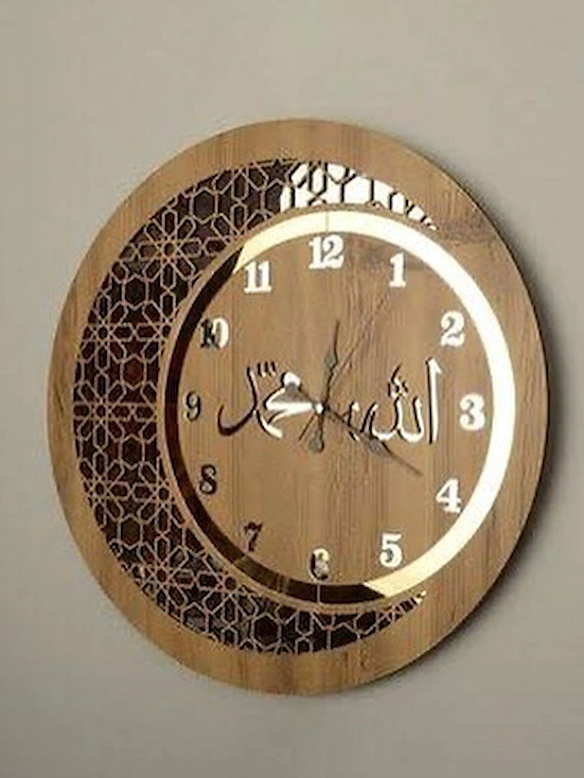 Ahşap Duvar Saati 40 x 40