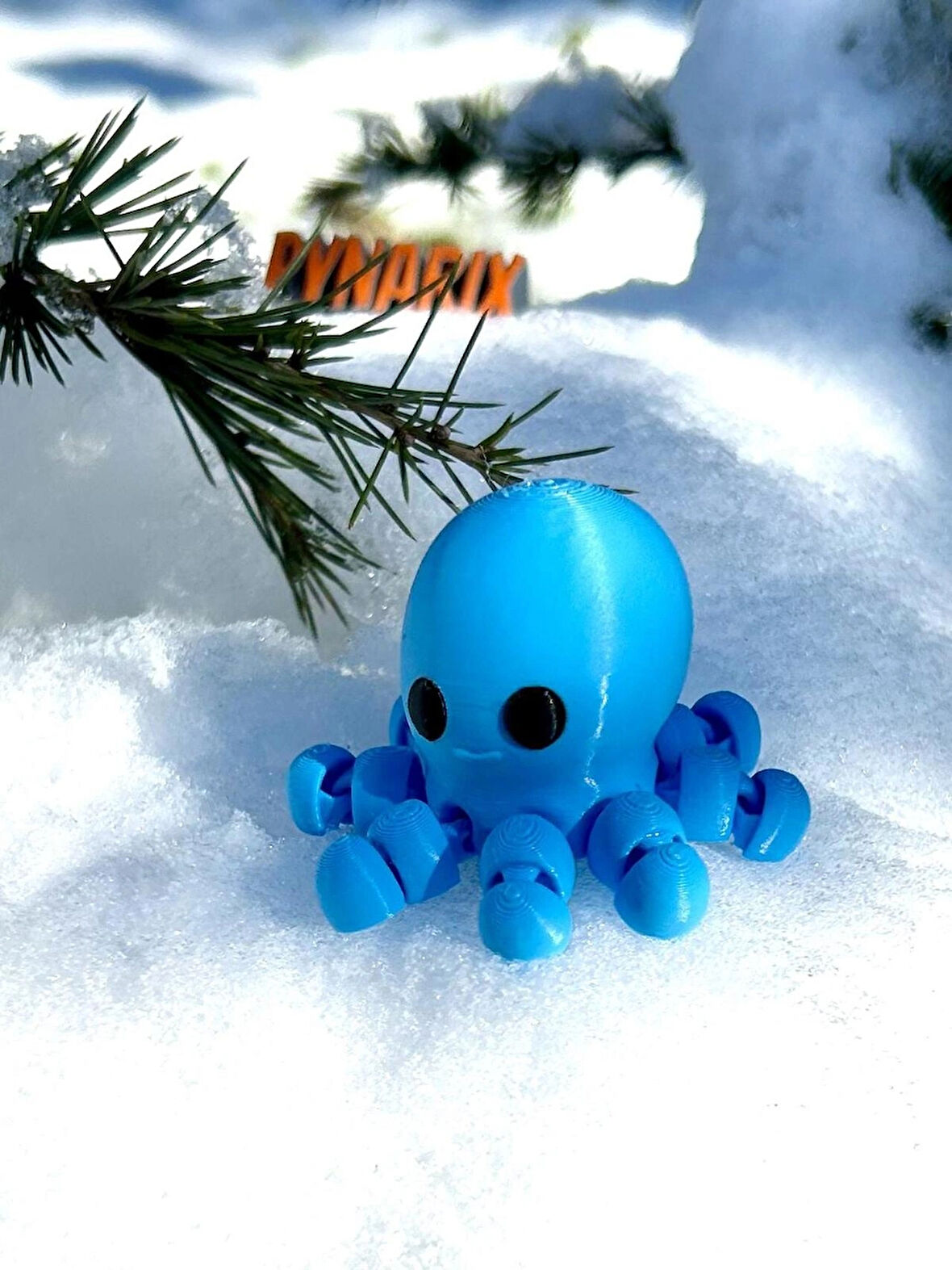 Ahtapot Oyuncak - Okyanusların Sevimli Kaşifi 🐙🌊✨3D Hareketli Organik Model - Orta Boy