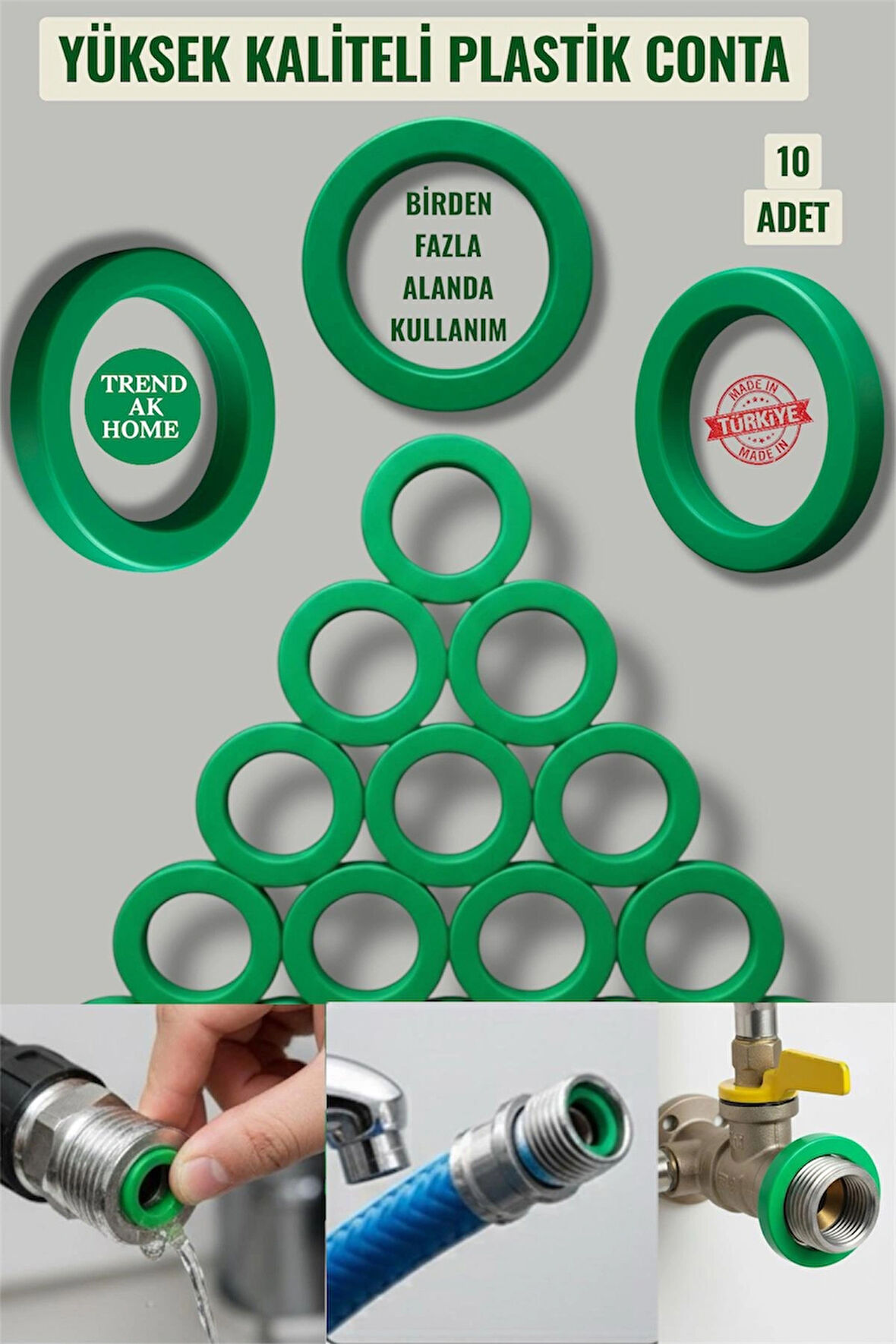 YÜKSEK KALİTELİ PLASTİK CONTA  ( 10 Adet