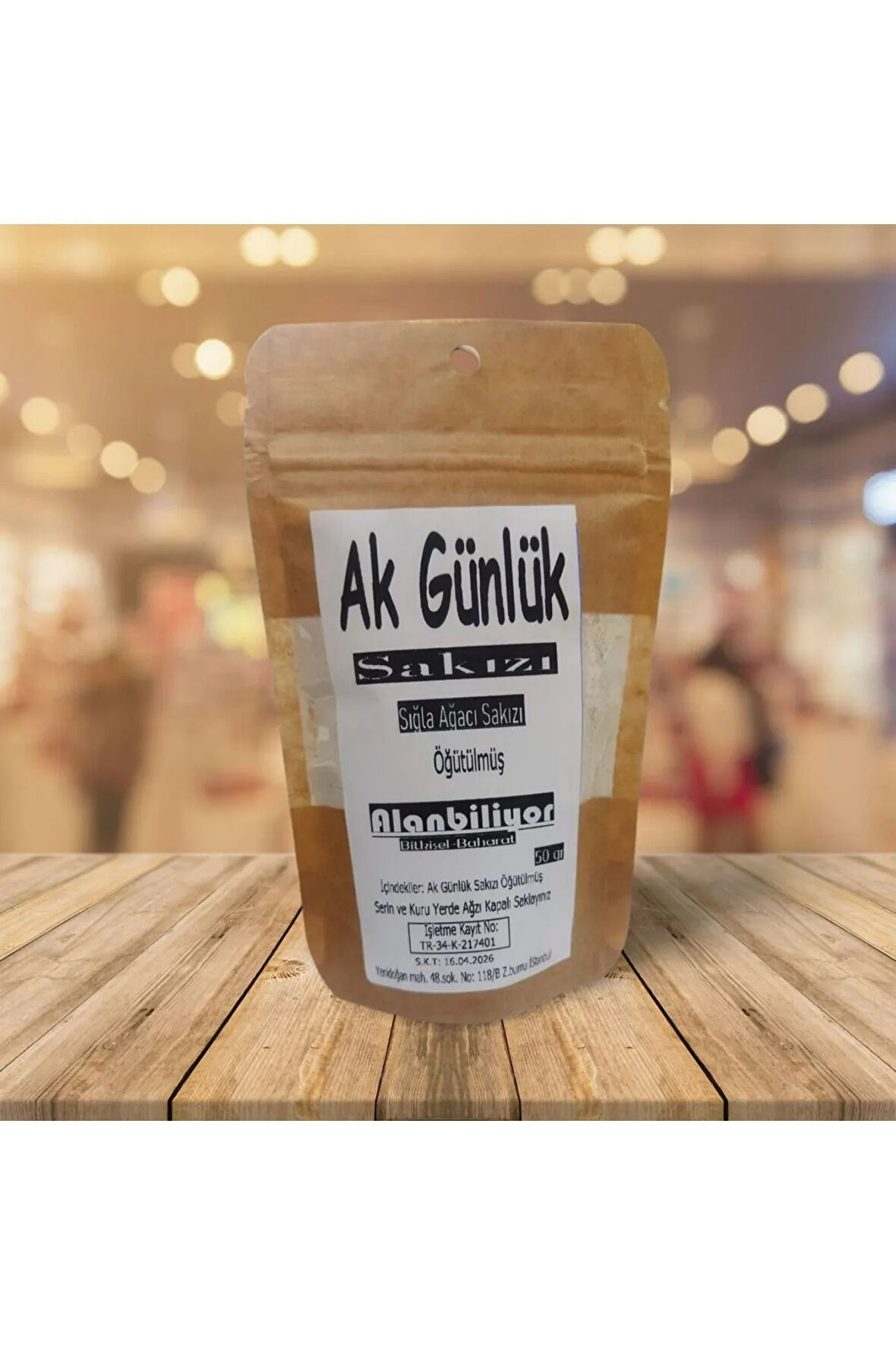 Ak günlük öğütülmüş 50 gr